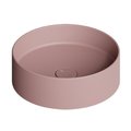 Накладная раковина Ø40xh12 см Alice Ceramica Hide, Malva matt (31140147) На столешницу, На тумбу, Накладной Круглые