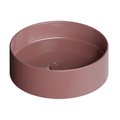 Накладная раковина Ø40xh12 см Alice Ceramica Hide, Tabasco grossy (31140197) На столешницу, На тумбу, Накладной Круглые
