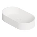 Раковина накладна 65x35xh12 см Alice Ceramica Spy, White matt (34240109) На стільницю, На тумбу, Накладної 