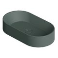 Раковина накладная 65x35xh12 см Alice Ceramica Spy, Verde Alpi matt (34240139) На столешницу, На тумбу, Накладной Овальные