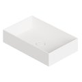 Раковина накладная 60x37xh12 см Alice Ceramica Spy, White matt (34250109) На столешницу, На тумбу, Накладной Прямоугольные