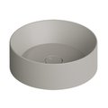 Накладная раковина Ø40xh12 см Alice Ceramica Spy, Grigio matt (34230119) На столешницу, На тумбу, Накладной Круглые