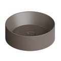 Накладная раковина Ø40xh12 см Alice Ceramica Spy, Caffe matt (34230143) На столешницу, На тумбу, Накладной Круглые