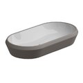 Раковина накладная 80x42 h13,5 см GSG Cruise, Bicolore cashmere satinato (CRLAVOV80 BI 000 030) На столешницу Овальные