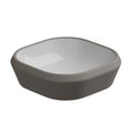 Раковина накладная 45x45 h13,5 см GSG Cruise, Bicolore cashmere satinato (CRLAVQU45 BI 000 030) На столешницу Квадратные