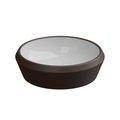 Раковина накладная Ø45xh13,5 см GSG Cruise, Bicolore cacao satinato (CRLAVRO45 BI 000 035) На столешницу Круглые