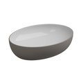Накладна раковина 55x42 h13,5 см GSG Easy, Bicolore cashmere satinato (EALAVOV55 BI 000 030) На стільницю, Накладної 