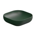 Накладна раковина 45x45 h13,5 см GSG Easy, Smeraldo satinato (EALAVQU45 036) На стільницю, Накладної 