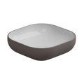 Накладная раковина 45x45 h13,5 см GSG Easy, Bicolore tortora satinato (EALAVQU45 BI 000 029) На столешницу, Накладной Квадратные