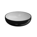 Накладная раковина Ø45xh13,5 см GSG Easy, Bicolore nero lucido (EALAVRO45 BI 000 002) На столешницу, Накладной Круглые