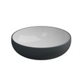 Накладная раковина Ø45xh13,5 см GSG Easy, Bicolore ebano satinato (EALAVRO45 BI 000 028) На столешницу, Накладной Круглые