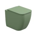 Унитаз напольный безободковый GSG Brio, с сиденьем Soft Close, Salvia satinato (BRWC01 031+ACS51+BRCOPRSLTICR 031) Напольные 