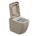 Унитаз напольный безободковый GSG Brio, с сиденьем Soft Close, Bicolore sabbia satinato (BRWC01 BI 000 034+ACS51+BRCOPRSLTICR 034) Напольные 
