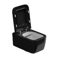Унітаз підвісний безободковий GSG Brio, із сидінням Soft Close, Bicolore nero lucido (BRWCSO BI 000 002+ACS40+BRCOPRSLTICR 002) Підвісні 