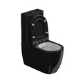 Унитаз-компакт GSG Like, с сиденьем Soft Close, Bicolore nero lucido (LKCIMBL 002+ACS82+LKMBL BI 000 002+ACS51+LKCOPRSLTICR 002) Напольные С бачком (в комплекте)