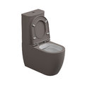 Унитаз-компакт GSG Like, с сиденьем Soft Close, Bicolore tortora satinato (LKCIMBL 029+ACS82+LKMBL BI 000 029+ACS51+LKCOPRSLTICR 029) Напольные С бачком (в комплекте)