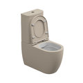 Унитаз-компакт GSG Like, с сиденьем Soft Close, Bicolore sabbia satinato (LKCIMBL 034+ACS82+LKMBL BI 000 034+ACS51+LKCOPRSLTICR 034) Напольные С бачком (в комплекте)