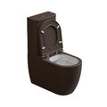 Унитаз-компакт GSG Like, с сиденьем Soft Close, Bicolore cacao satinato (LKCIMBL 035+ACS82+LKMBL BI 000 035+ACS51+LKCOPRSLTICR 035) Напольные С бачком (в комплекте)