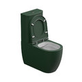 Унитаз-компакт GSG Like, с сиденьем Soft Close, Bicolore smeraldo satinato (LKCIMBL 036+ACS82+LKMBL BI 000 036+ACS51+LKCOPRSLTICR 036) Напольные С бачком (в комплекте)