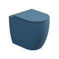 Унітаз підлоговий безободковий GSG Like, з сидінням Soft Close, Denim satinato (LKWC01 027+ACS51+LKCOPRSLTICR 027) Підлогові 