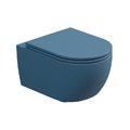 Унітаз підвісний безободковий GSG Like, з сидінням Soft Close, Denim satinato (LKWCSO 027+ACS40+LKCOPRSLTICR 027) Підвісні 