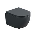 Унитаз подвесной безободковый GSG Like, с сиденьем Soft Close, Ebano satinato (LKWCSOXXS 028+ACS40+LKCOPRSLTICR 028) Подвесные 