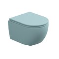 Унитаз подвесной безободковый GSG Like, с сиденьем Soft Close, Ice satinato (LKWCSOXXS 037+ACS40+LKCOPRSLTICR 037) Подвесные 