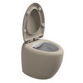 Унитаз напольный безободковый GSG Touch, с сиденьем Soft Close, Bicolore sabbia satinato (TOWC01SC BI 000 034+ACS51+TOCOPRTICR 034) Напольные 