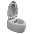 Унитаз подвесной безободковый GSG Touch, с сиденьем Soft Close, Bicolore bianco matt (TOWCSOSC BI 000 001+ACS40+TOCOPRTICR 001) Подвесные 