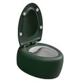 Унітаз підвісний безободковий GSG Touch, із сидінням Soft Close, Bicolore směraldo satinato (TOWCSOSC BI 000 036+ACS40+TOCOPRTICR 036) Підвісні 