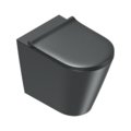 Підлоговий безободковий унітаз Catalano Zero, з кришкою Soft Close, Nero satinato (01 1455 0022+05 5120 0022) Підлогові 