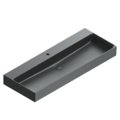 Раковина керамическая 120х47 см Catalano Premium 120, Nero satinato (02 2120 1022) На столешницу, На тумбу, Подвесные Прямоугольные