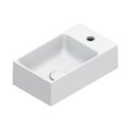 Керамическая раковина 40х23 см Catalano Premium, Bianco satinato (02 2041 1021) На столешницу, На тумбу, Подвесные Прямоугольные