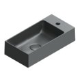 Керамическая раковина 50х25 см Catalano Premium, Nero satinato (02 2052 1022) На столешницу, На тумбу, Подвесные Прямоугольные
