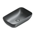 Раковина керамическая 60х38 см Catalano Green, Nero satinato (04 2261 0022) На столешницу, Накладной Прямоугольные