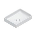 Раковина керамическая 50х38 см Catalano Green, Bianco lucido (04 2250 0001) На столешницу, Накладной Прямоугольные