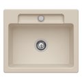 Кухонна мийка 60х51 см Villeroy&amp;Boch Siluet 60 S, Almond (334601AM) Врізні зверху Прямокутні 