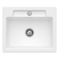 Кухонна мийка 60х51 см Villeroy&amp;Boch Siluet 60 S, Stone White (334601RW) Врізні зверху Прямокутні 