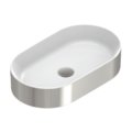 Керамическая раковина 60х35 см Catalano Zero, Argento/Bianco (01 2260 0041) На столешницу Овальные