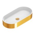 Керамическая раковина 70х35 см Catalano Zero, Oro/Bianco (01 2270 0042) На столешницу Овальные