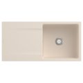 Кухонна мийка 98х49 см Villeroy&amp;Boch Siluet 60 Flat, Ivory (33361FFU) Врізні зверху Прямокутні 
