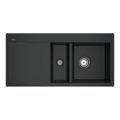 Кухонная мойка 96,5х47,5 см Villeroy&Boch Subway 60 flat, Pure Black (67121FR7) Врезные сверху Прямоугольные 
