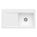 Кухонная мойка 88х49 см Villeroy&Boch Subway Style 50 Flat, Stone White (33511FRW) Врезные сверху Прямоугольные 