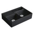 Кухонная мойка 89,5х63 см Villeroy&Boch Double-bowl sink, Pure Black (632391R7) Накладные Прямоугольные 