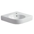 Раковина угловая Geberit Selnova Compact, белый (501.508.00.7) Подвесные Угловые симметричные