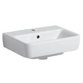 Раковина Geberit Selnova Compact, белый (501.561.00.7) На пьедестал, Подвесные Прямоугольные