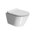 Унитаз подвесной безободковый с крышкой, GSI Ceramica Kube X, White glossy (941211+MS86CSNS11+FISR2) Подвесные 