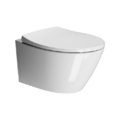Унитаз подвесной безободковый с крышкой, GSI Ceramica Wc Modo, White glossy (981611+MS98C11+FISR2) Подвесные 