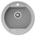 Гранітна мийка Marmorin OTAGO Gray (505803003) Врізні зверху Круглі Сірий