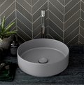 Раковина накладная 40 см Cielo Shui Comfort, серый (SHCOLAT40-BR) На столешницу, На тумбу Круглые